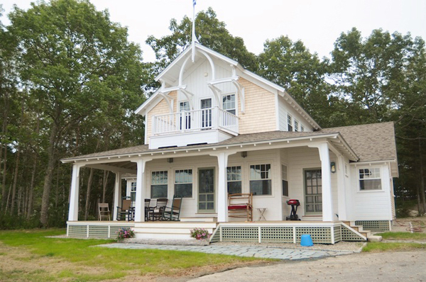 photo of exterior of little deer isle house in summer
